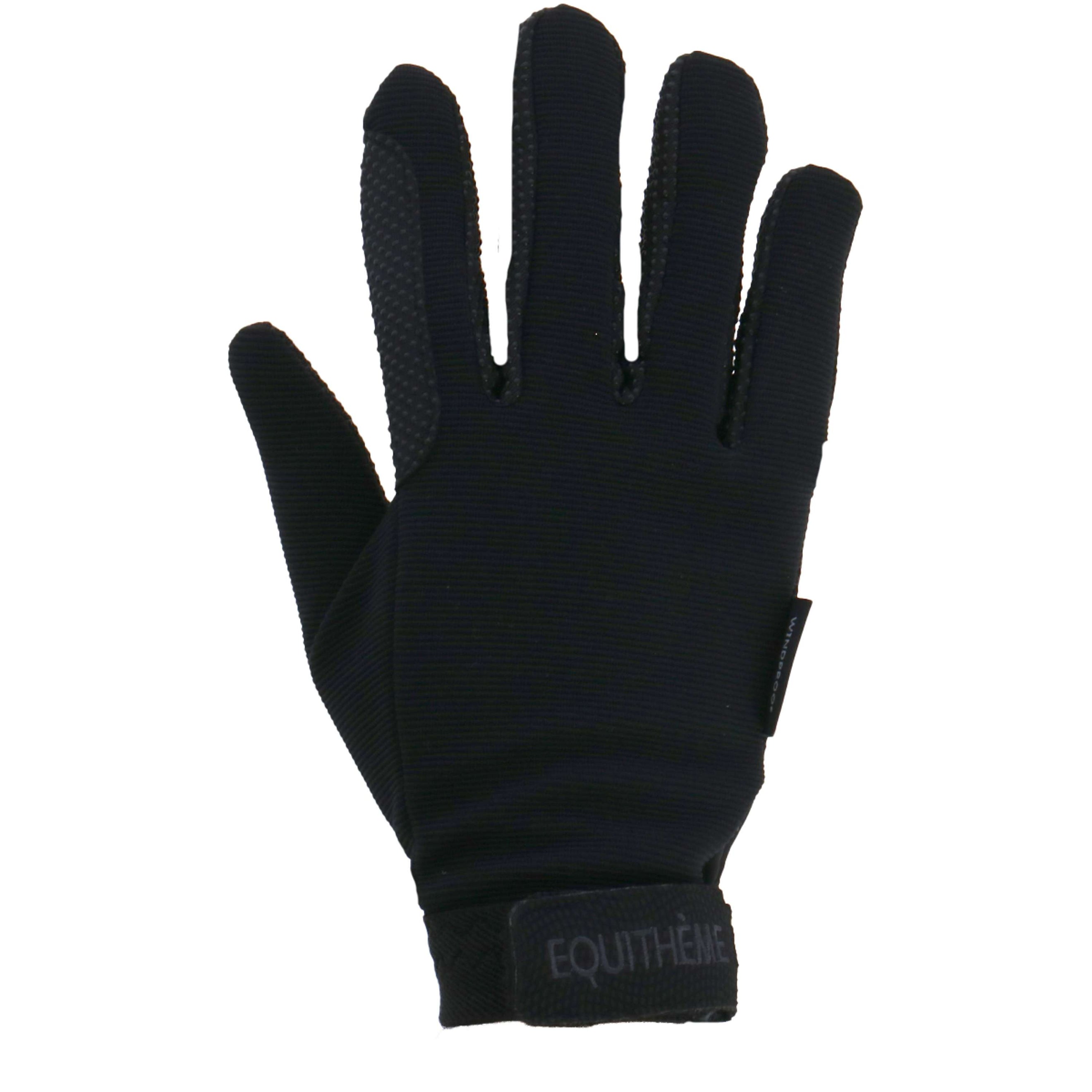 EQUITHÈME Gloves Knit Black