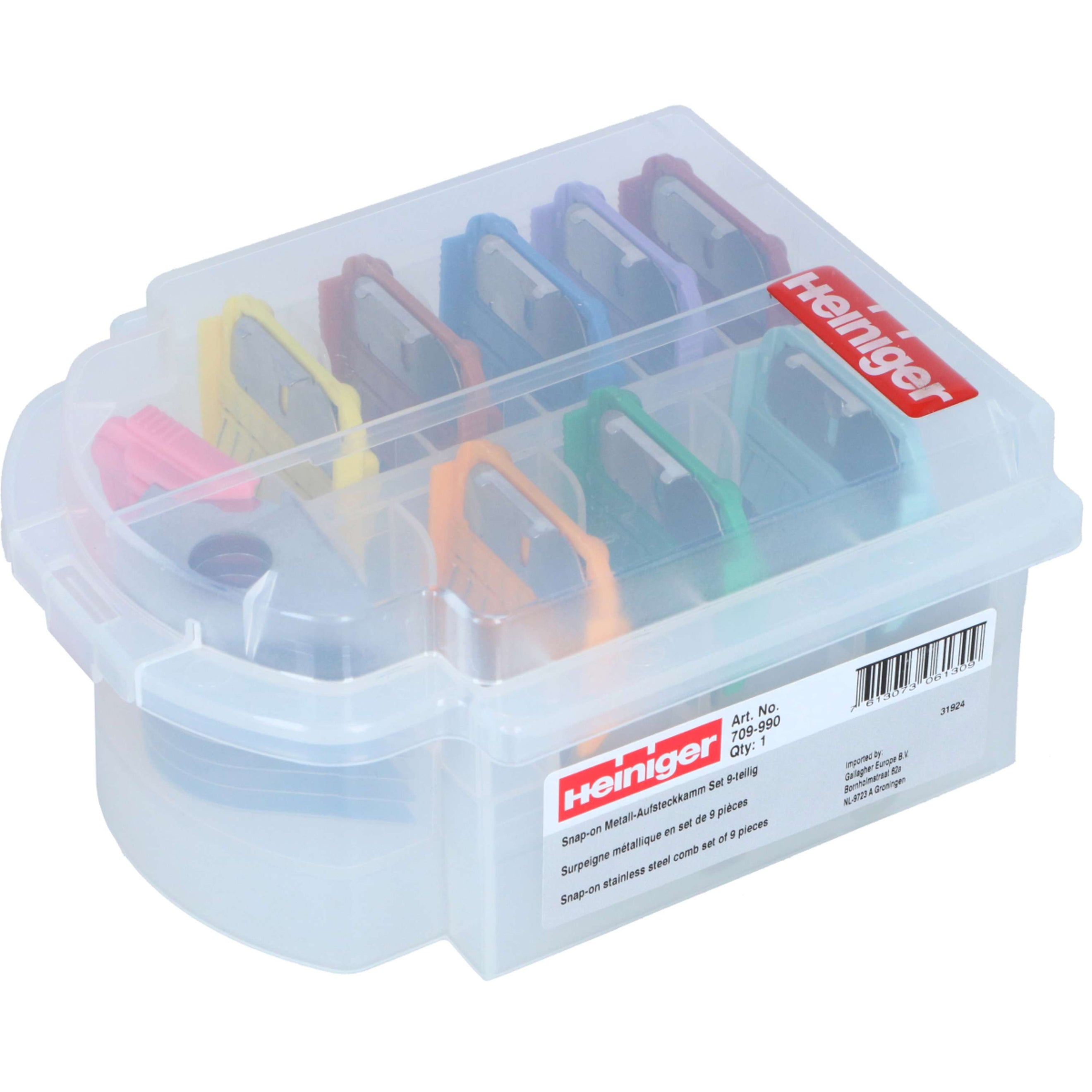 Heiniger Attachment Comb Set Voor Opal Metal Heiniger Attachment Comb Set Voor Opal Metal