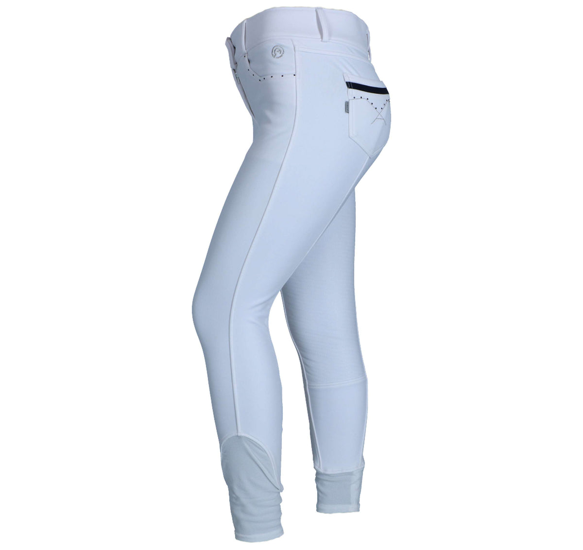 Anky Breeches Stone Taped Full Grip Ladies White