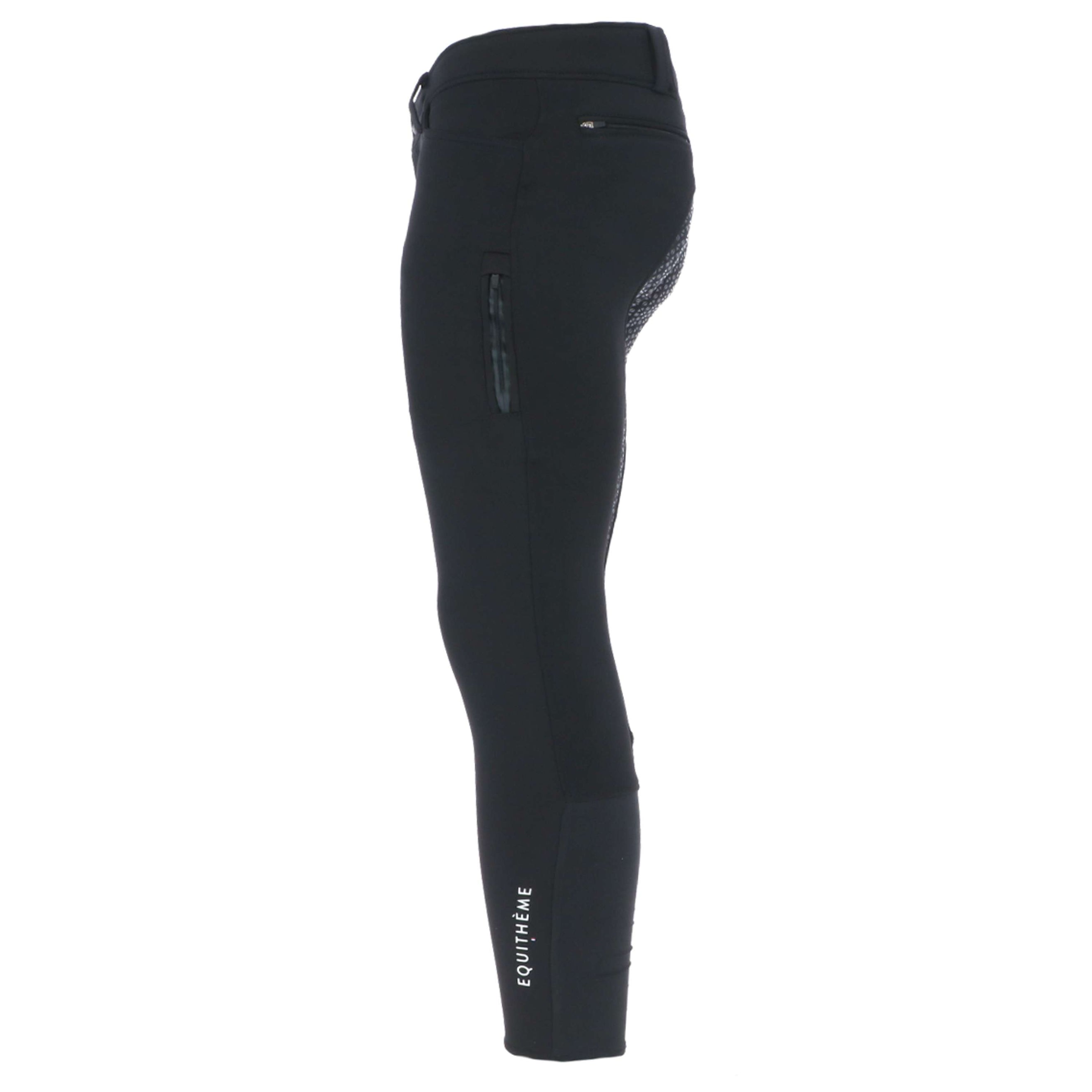 EQUITHÈME Breeches Zermatt Softshell Men Silicon Seat Black