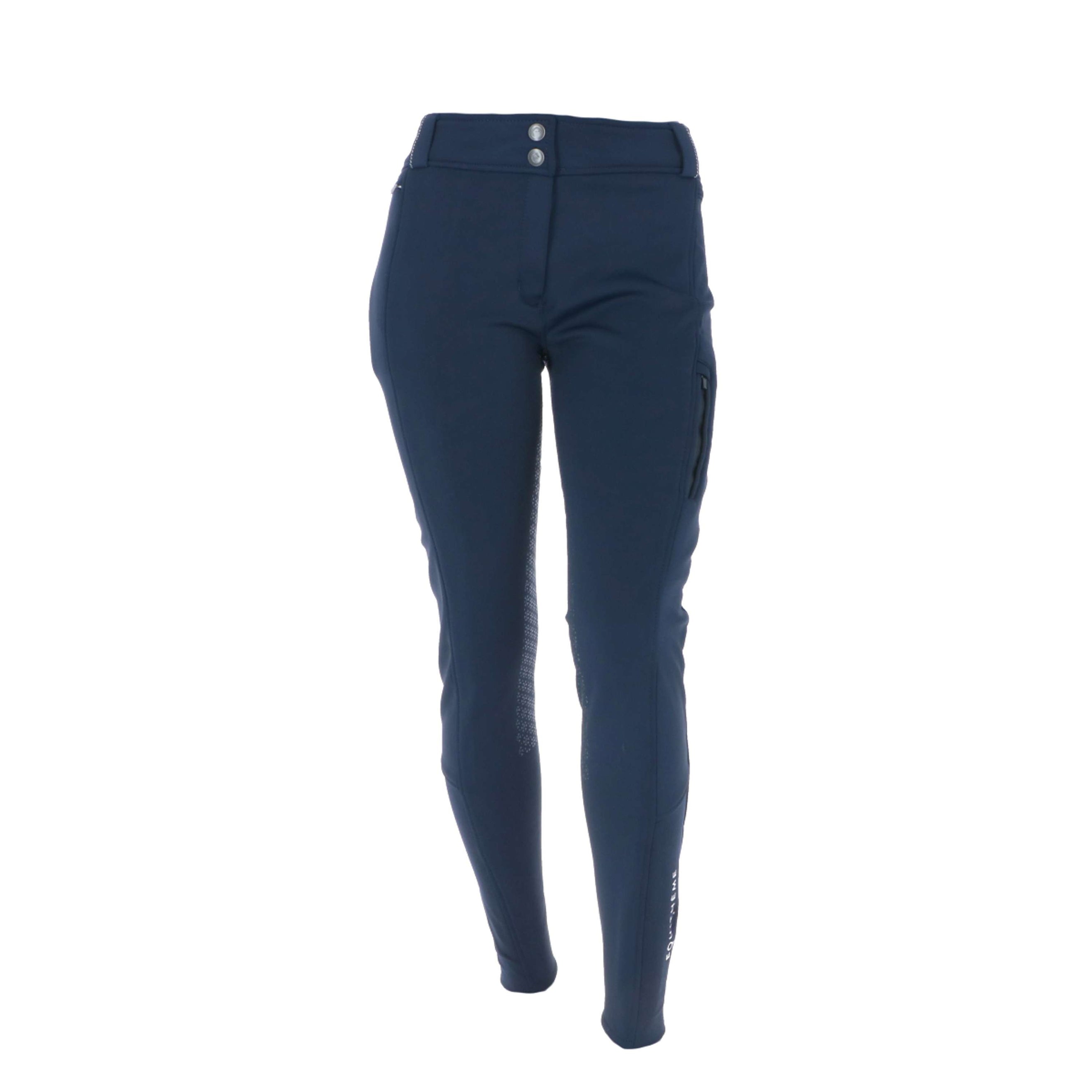 EQUITHÈME Breeches Kitzbuhl Softshell Women Silicon Seat Navy