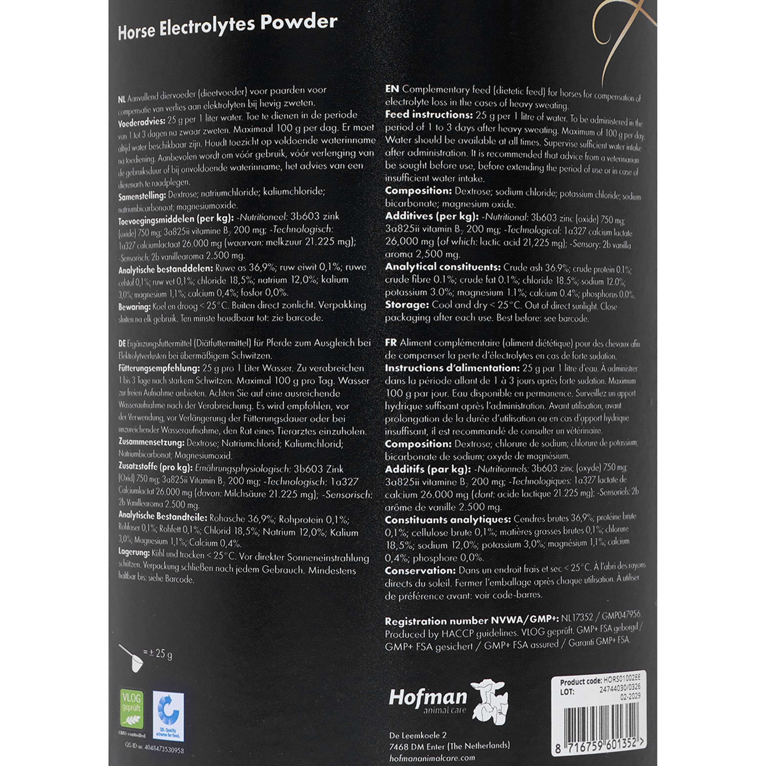 Excellent Electrolytes Powder with B2 Bucket