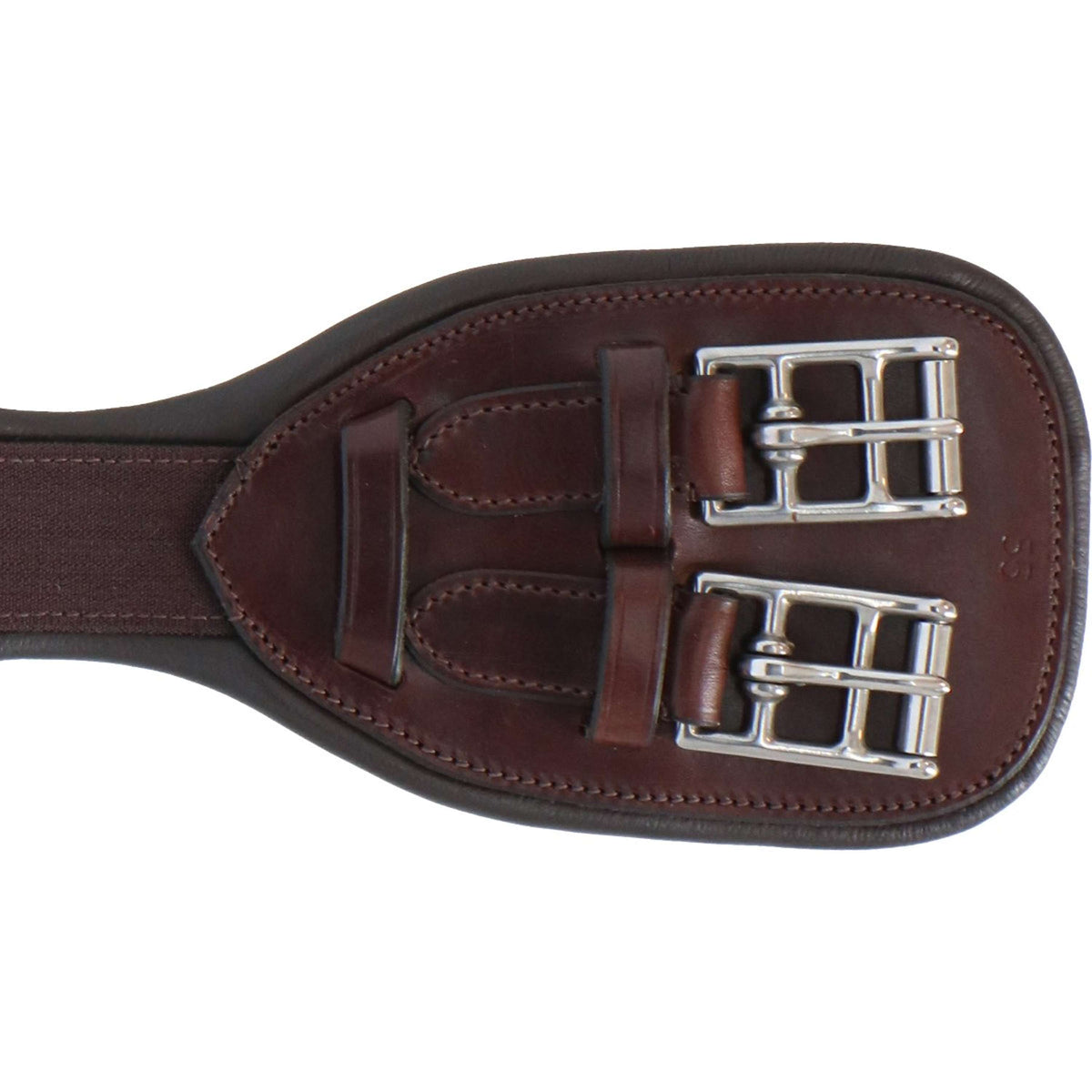 Equiline Dressage Girth Anatomic with Elastic Brown