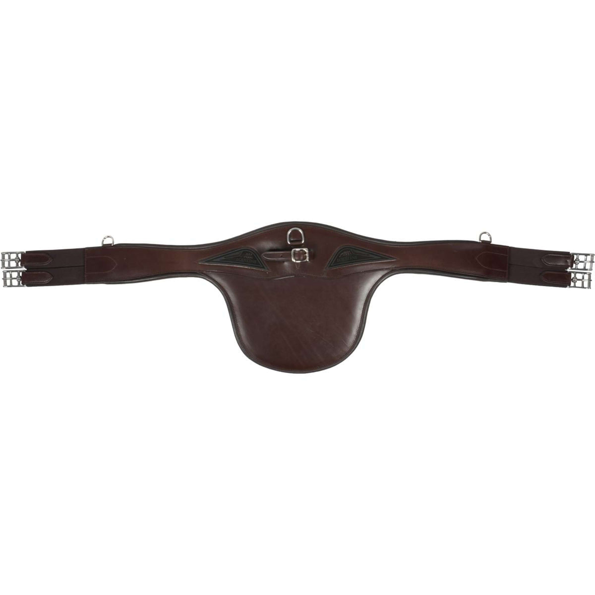 Equiline Jumping Girdle Leather with Stud Guard Brown