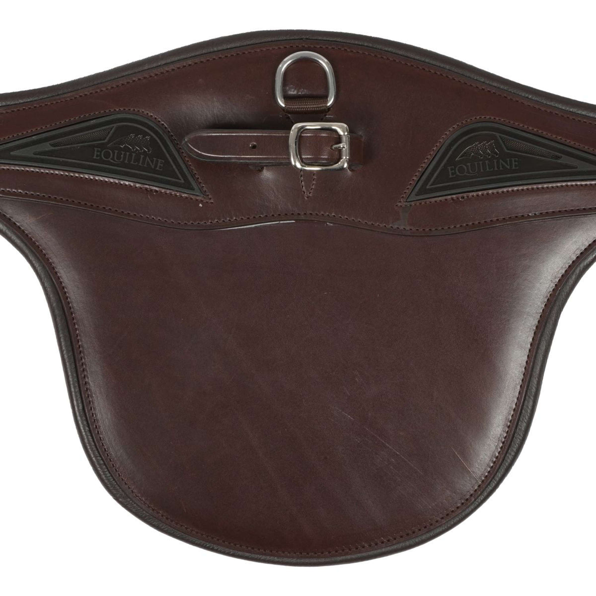 Equiline Jumping Girdle Leather with Stud Guard Brown