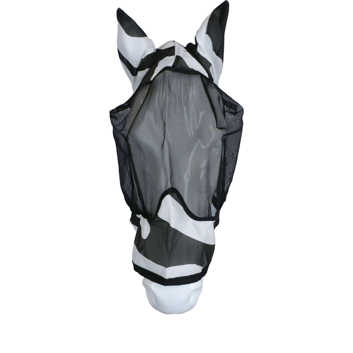 Bucas Buzz-Off Flymask Deluxe with Ears Zebra