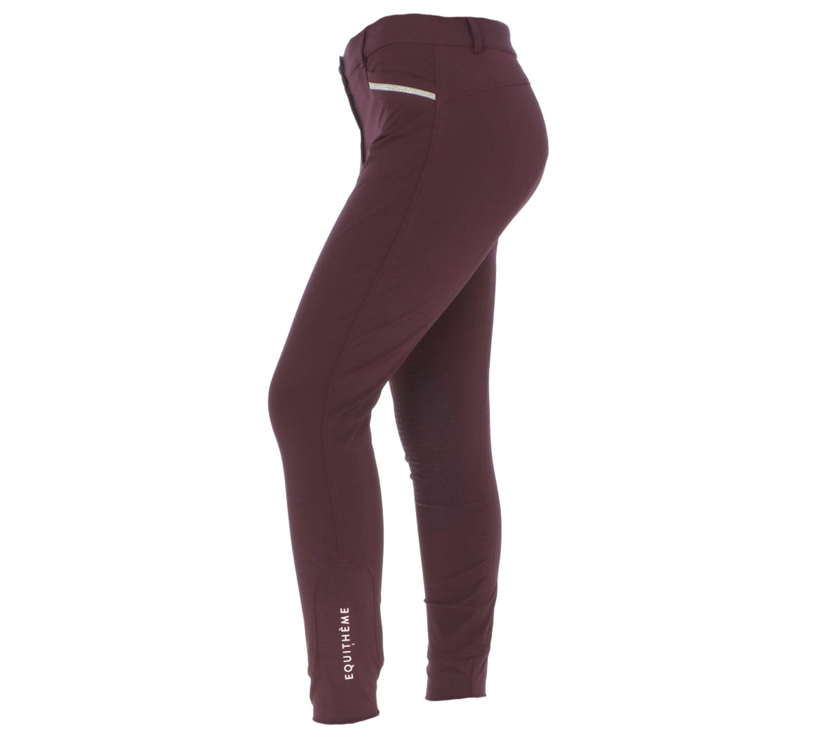 EQUITHÈME Breeches Gizel Silicon Knee Pads Dark red