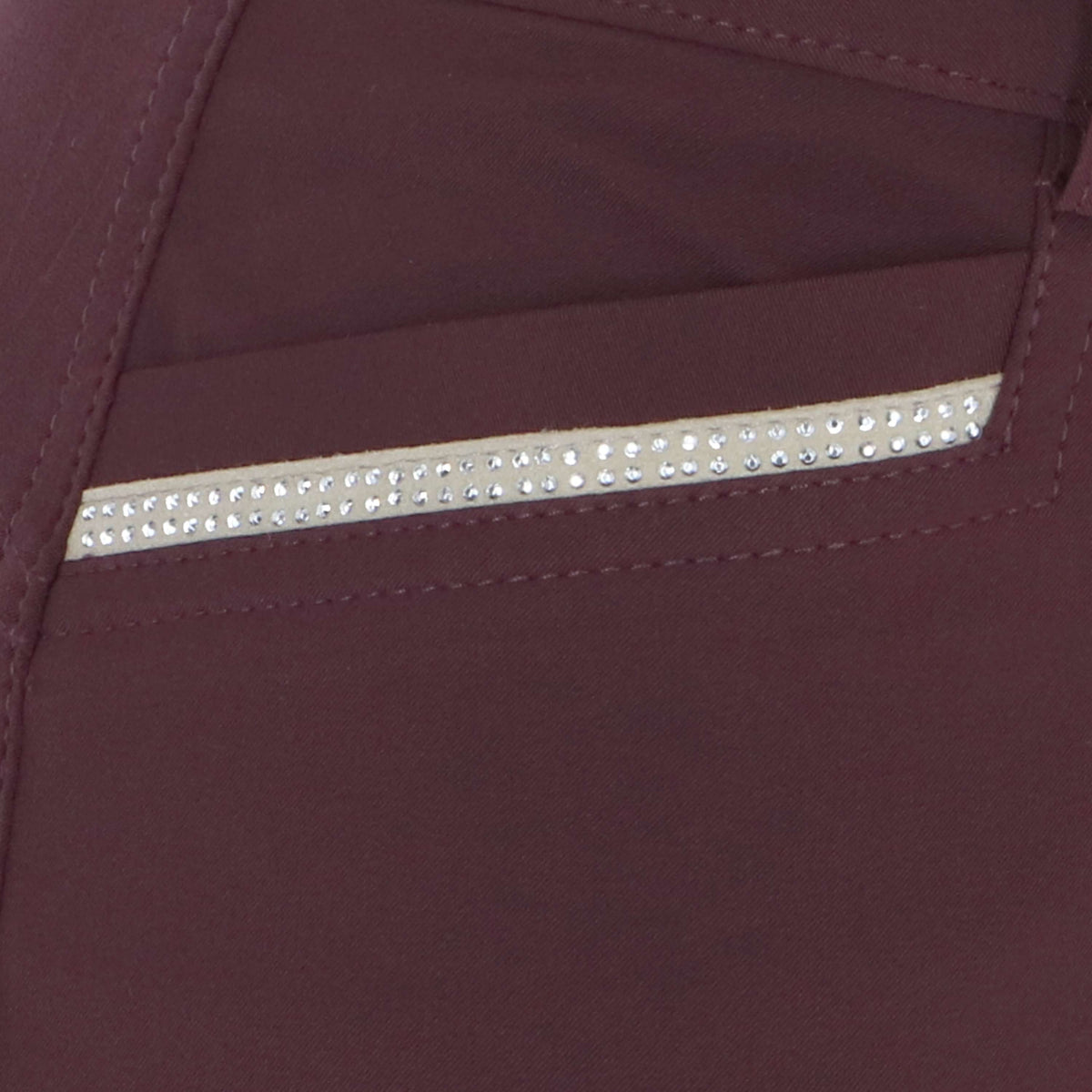 EQUITHÈME Breeches Gizel Silicon Knee Pads Dark red