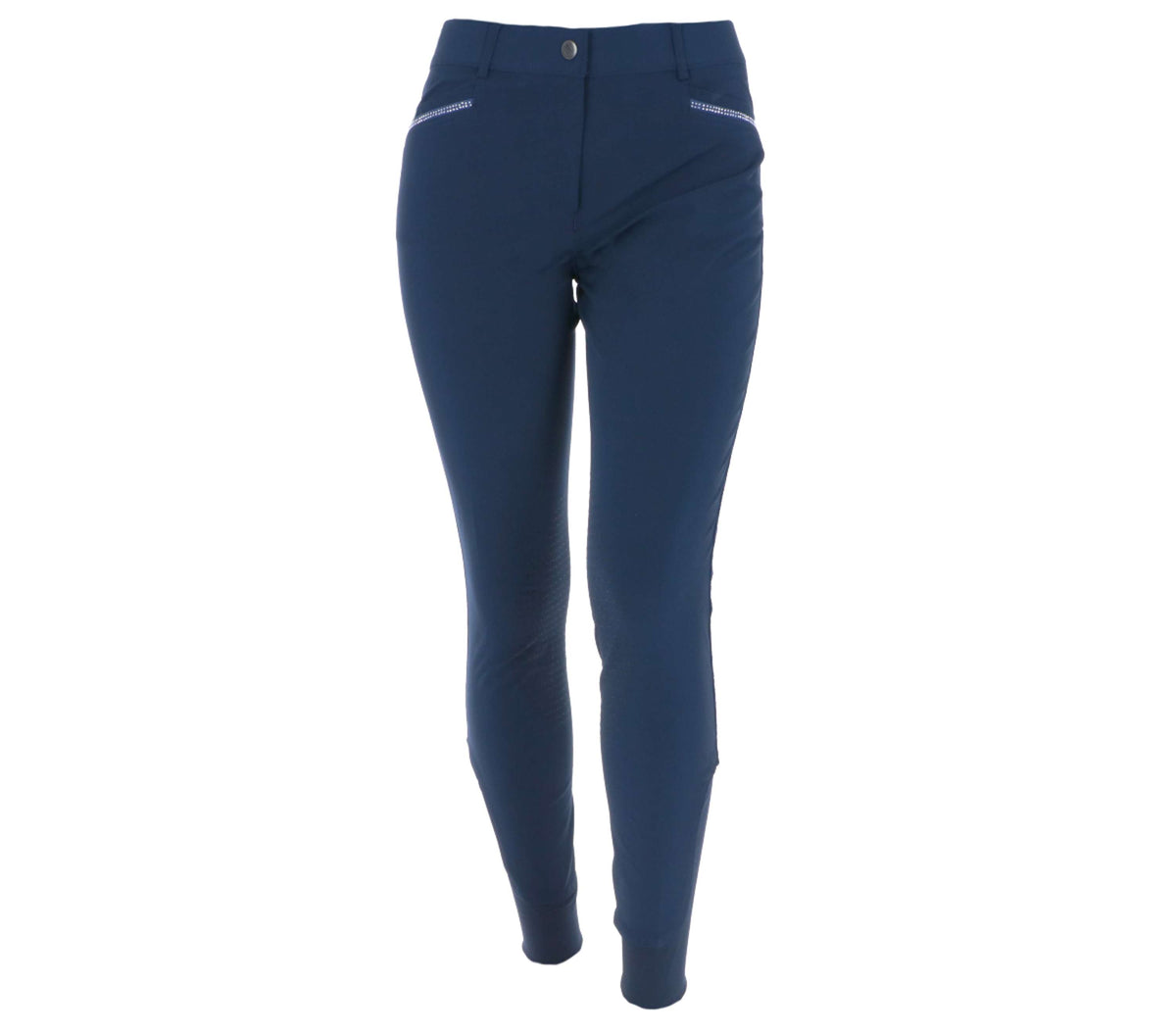 EQUITHÈME Breeches Gizel Silicon Knee Pads Navy