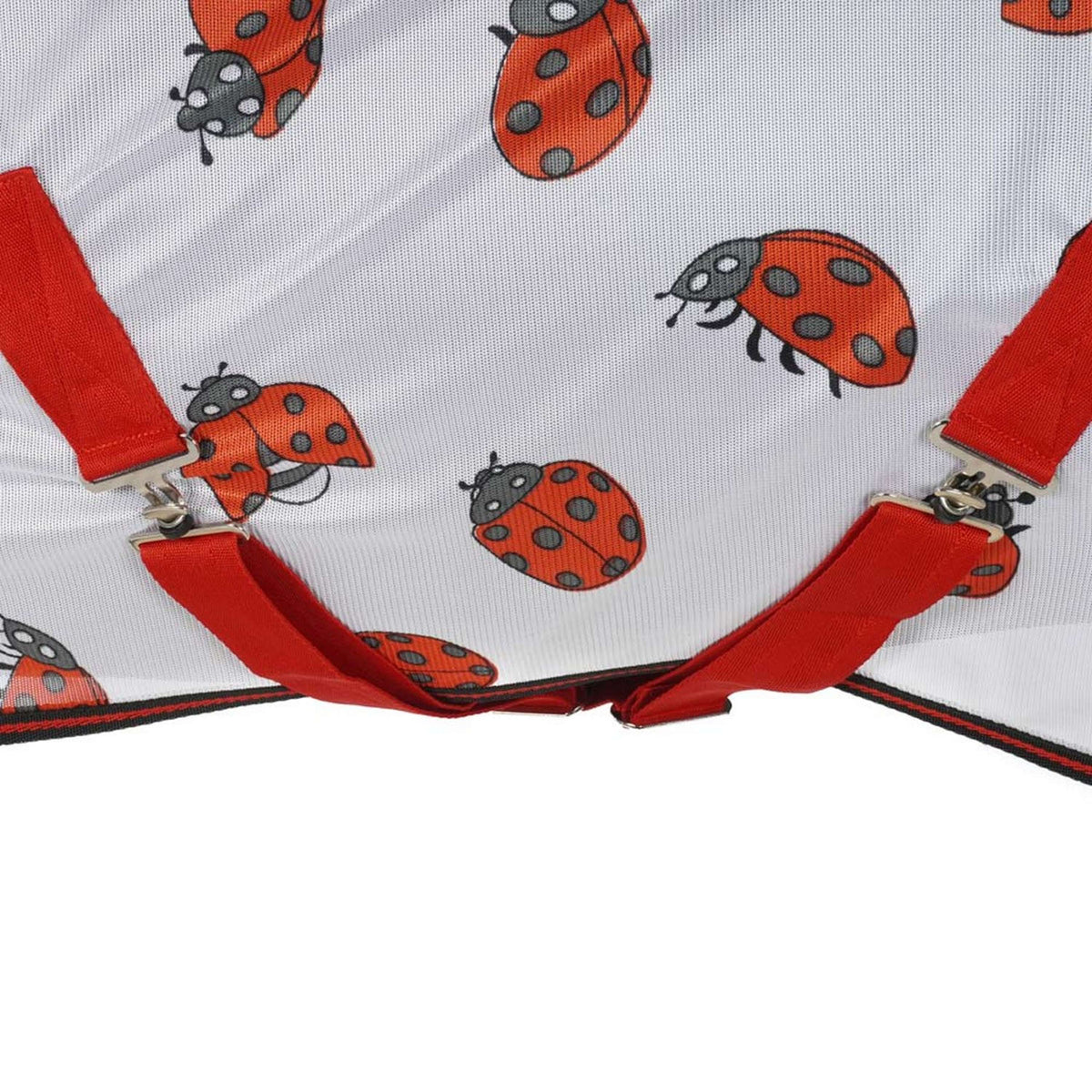 HKM Fly Rug Ladybug White Red