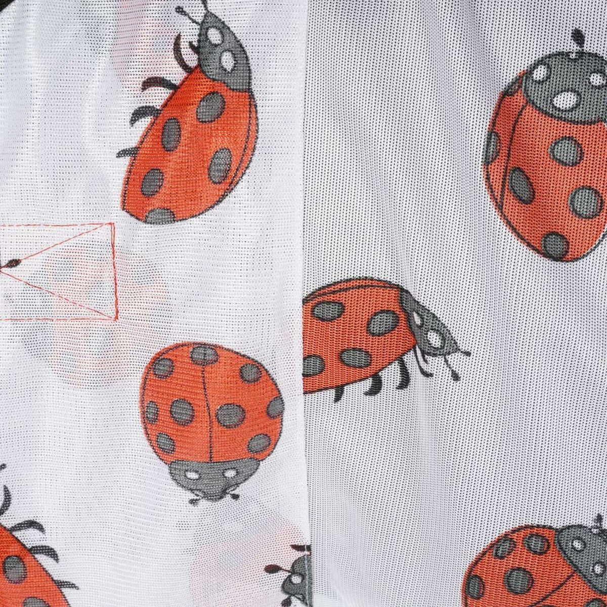 HKM Fly Rug Ladybug White Red