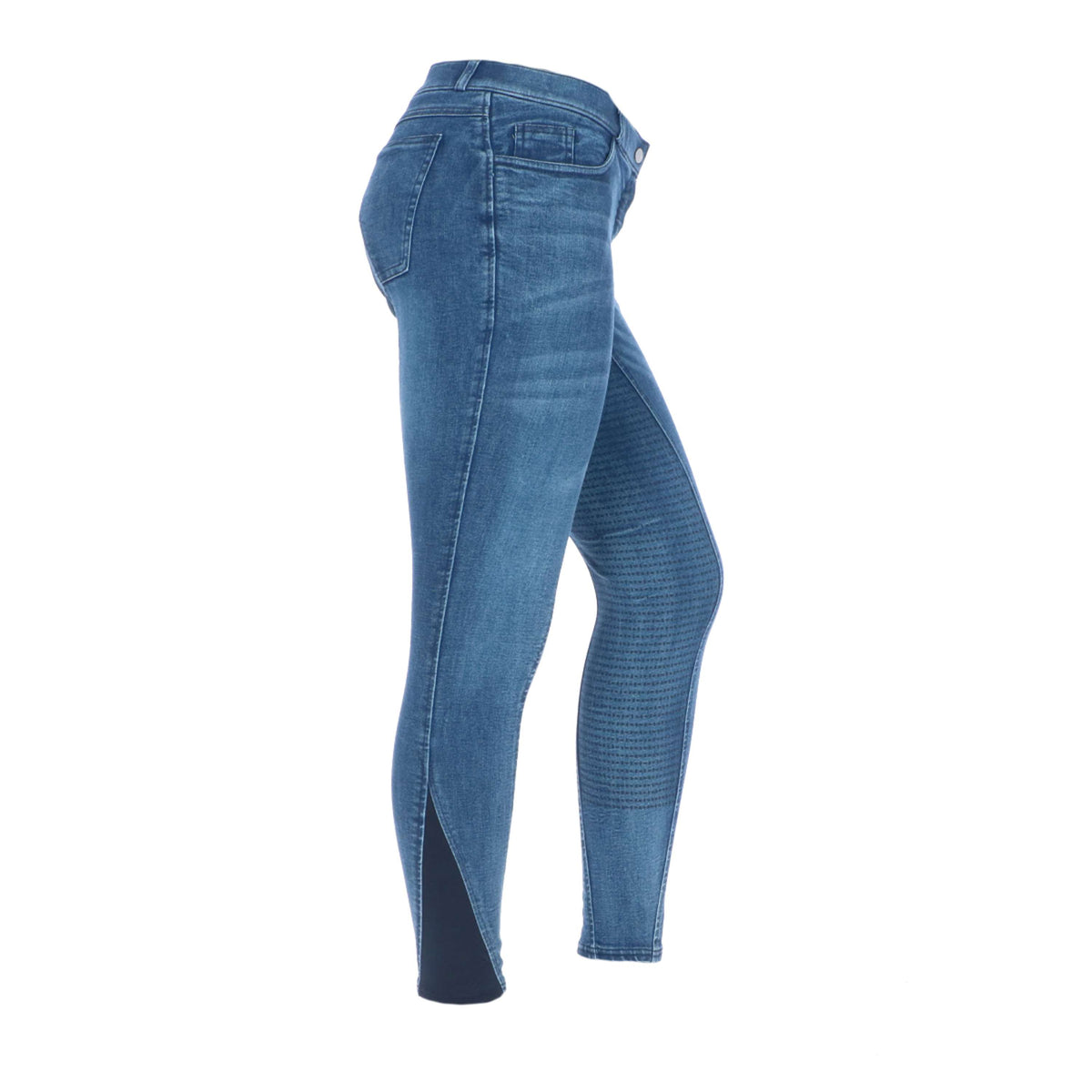 HKM Breeches Denim Silicon Seat Light Blue/Denim