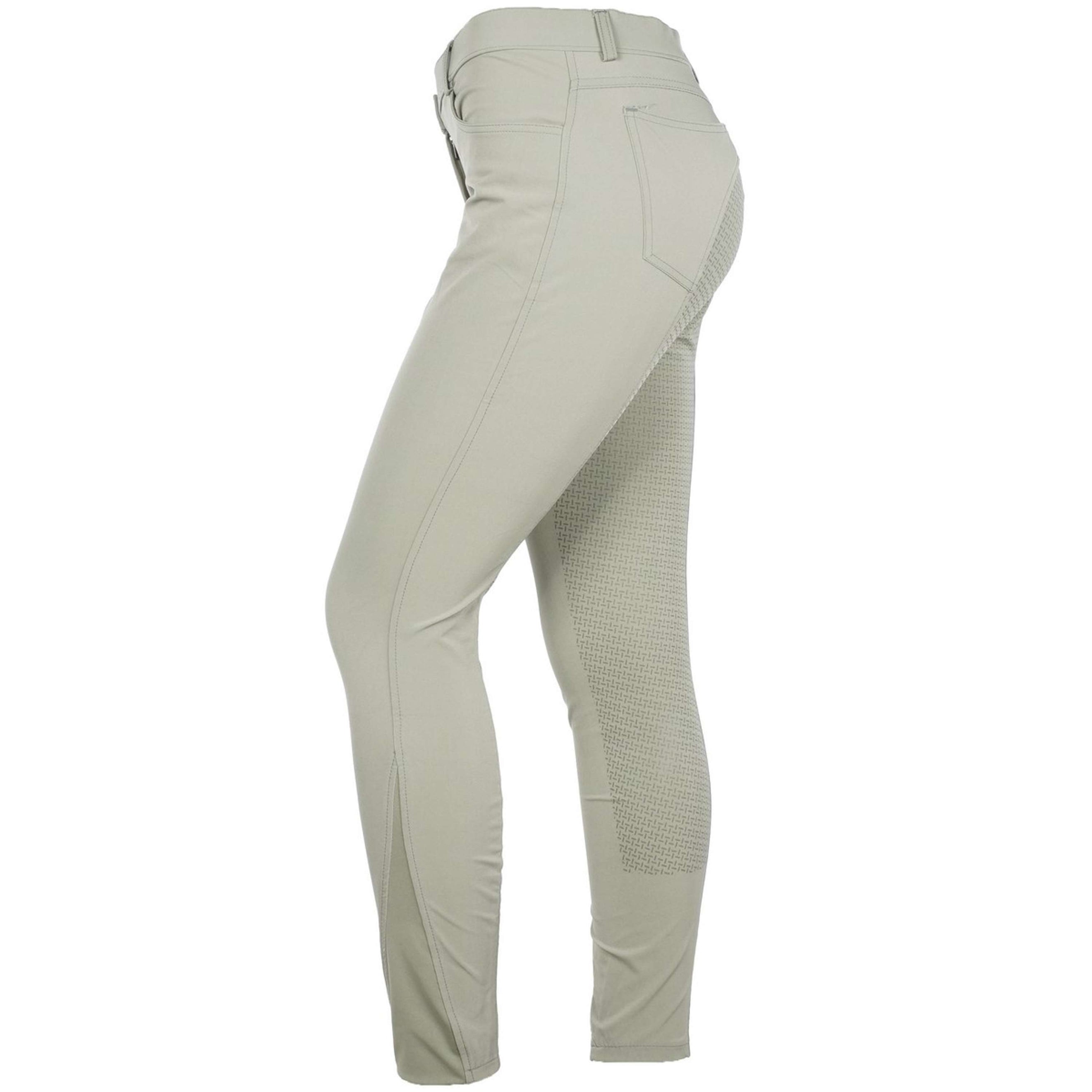 HKM Breeches Sunshine Silicon Seat Graygreen