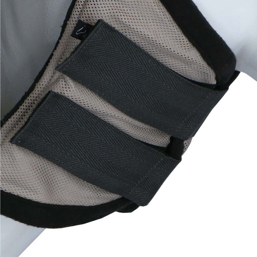HKM Fly Mask Fringes Silver/Grey