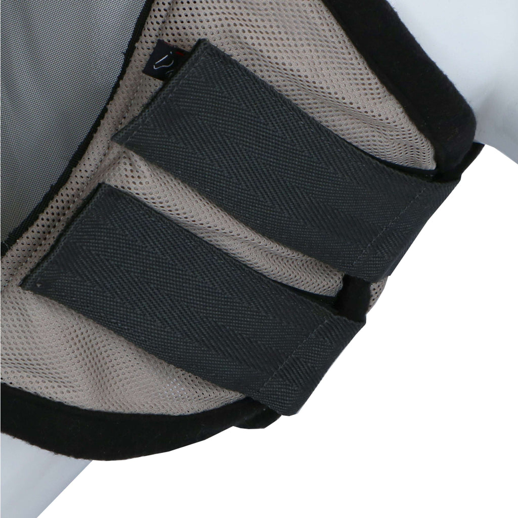 HKM Fly Mask Fringes Silver/Grey