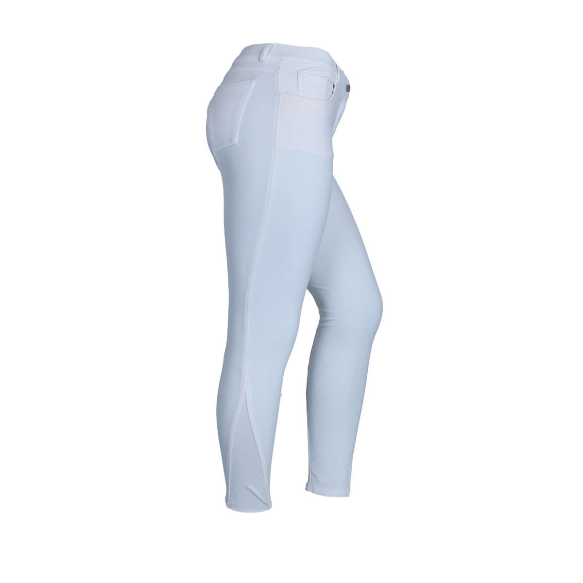 HKM Breeches Sunshine Competition Silicon Seat Kids White