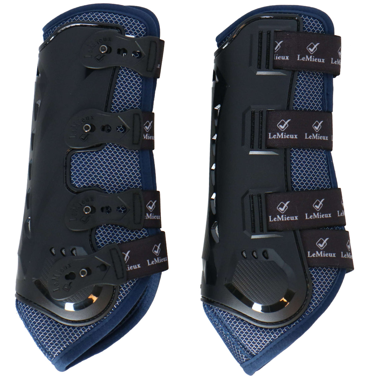 LeMieux Leg Protection Snug Boots Ultramesh Front Navy