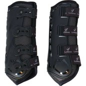 LeMieux Leg Protection Snug Boots Ultramesh Front Black