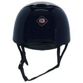 Charles Owen Cap Halo Navy/Rosegold Gloss