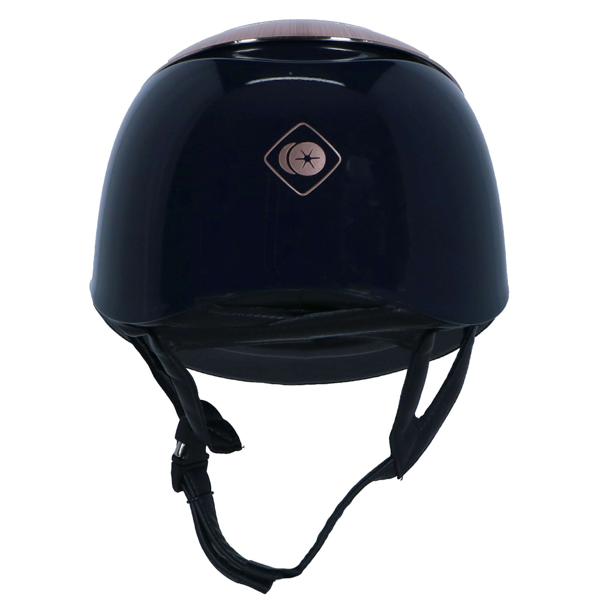 Charles Owen Cap Halo Luxe Navy/Rosegold Gloss