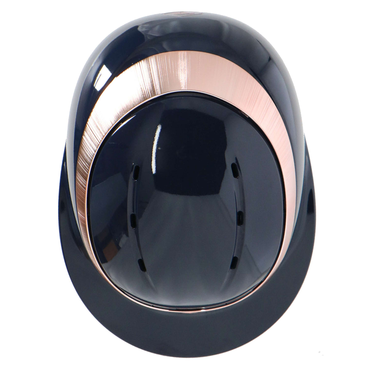 Charles Owen Cap Halo Luxe Navy/Rosegold Gloss