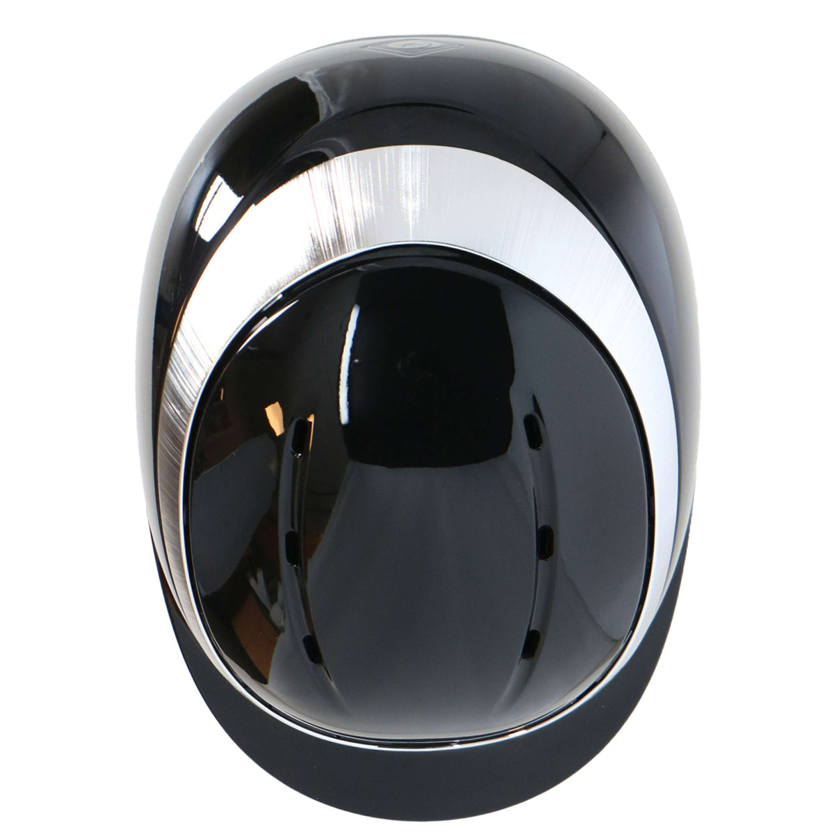 Charles Owen Cap Halo Luxe Black/Platinum Gloss