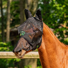 Agradi Horse Fly Mask Fine Mesh with Ears and Nose Black