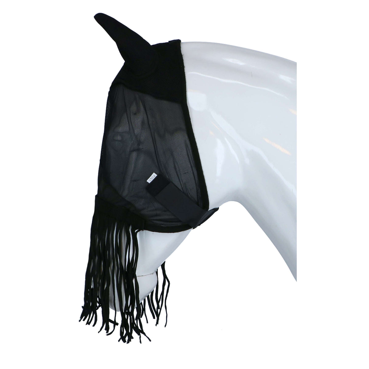 Riding World Fly Mask with Frills Black