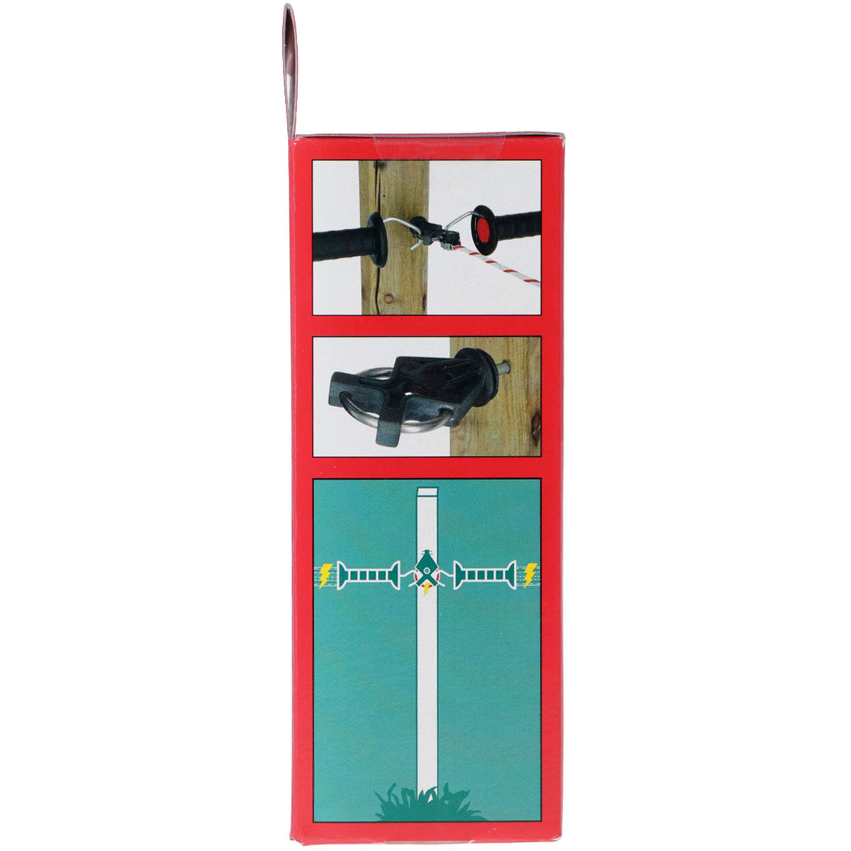 Kerbl Gate Insulator X³ Galvanized Blister 6 Pieces Black