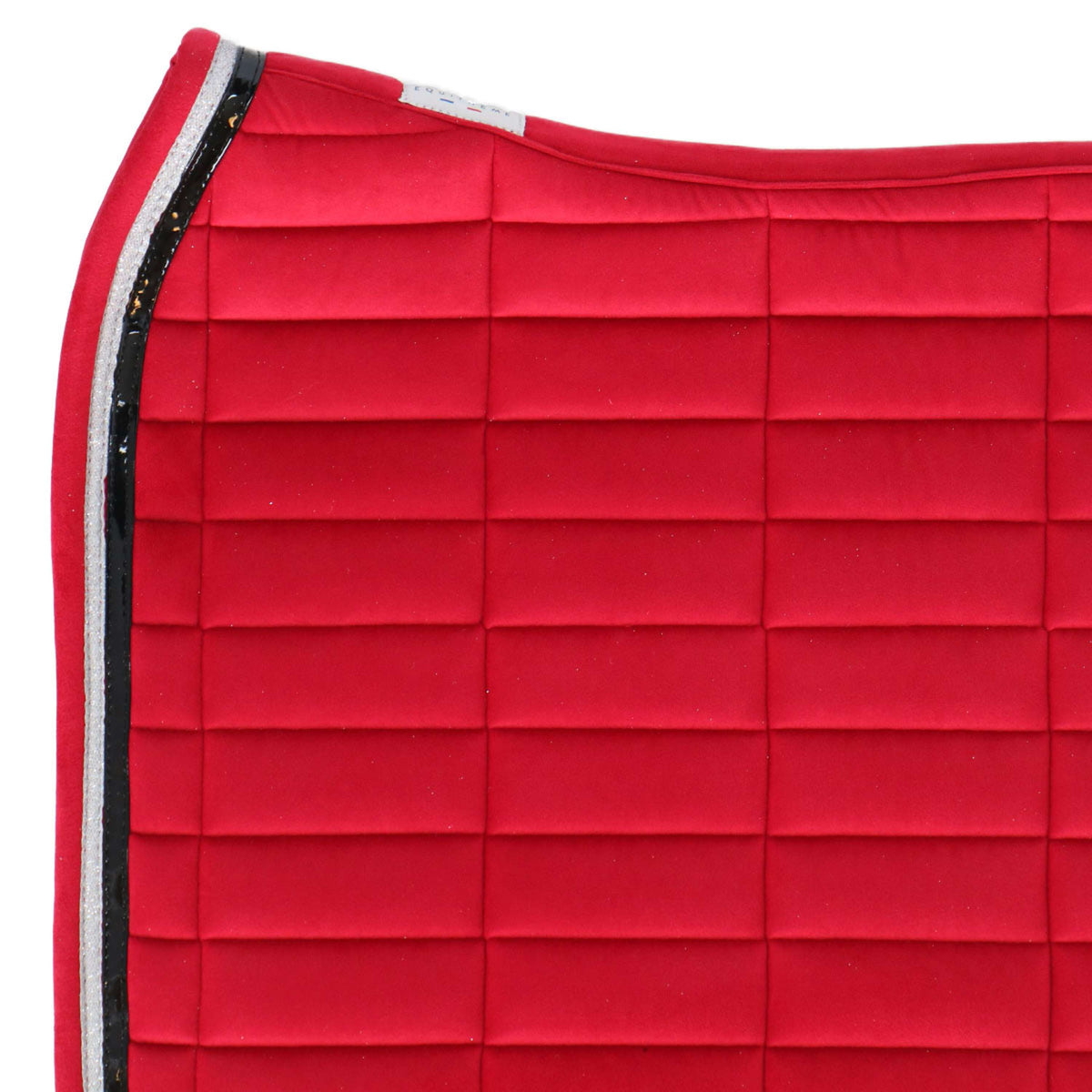 EQUITHÈME Saddlepad Mosaïque Dressage Raspberry