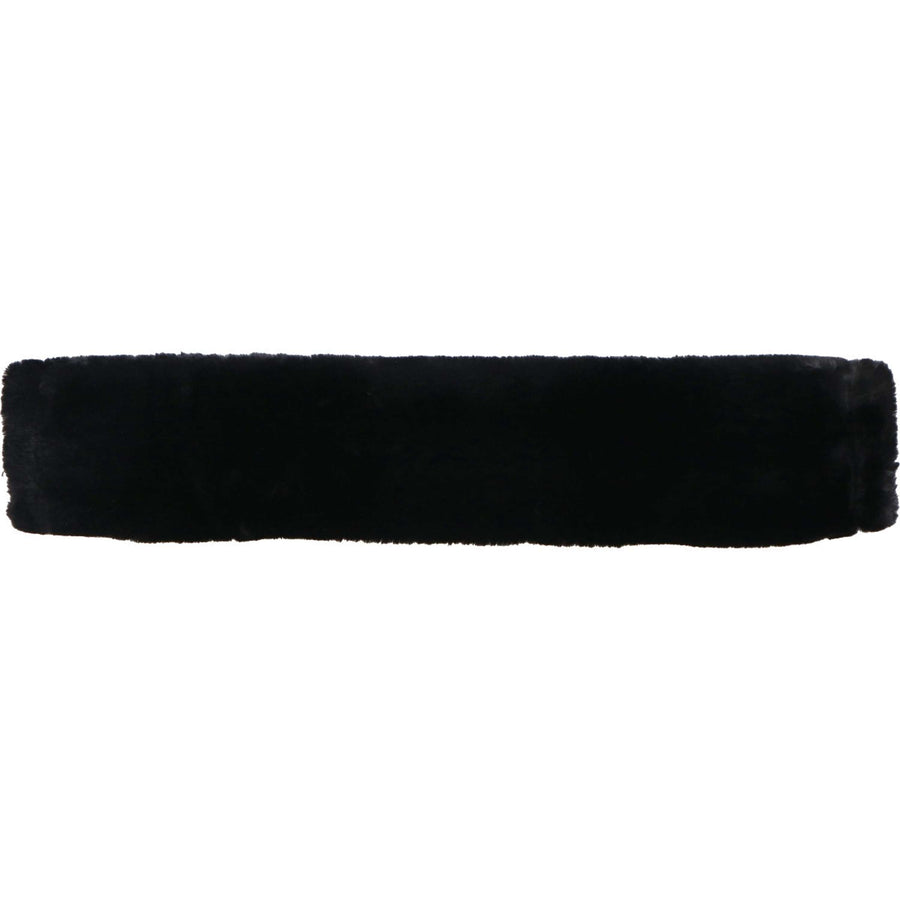 EQUITHÈME Girth Fur Cover Teddy Black