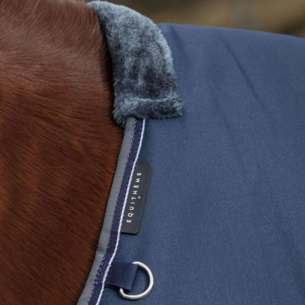 EQUITHÈME Rain Rug Tyrex 600D 50g Navy/Grey Dots