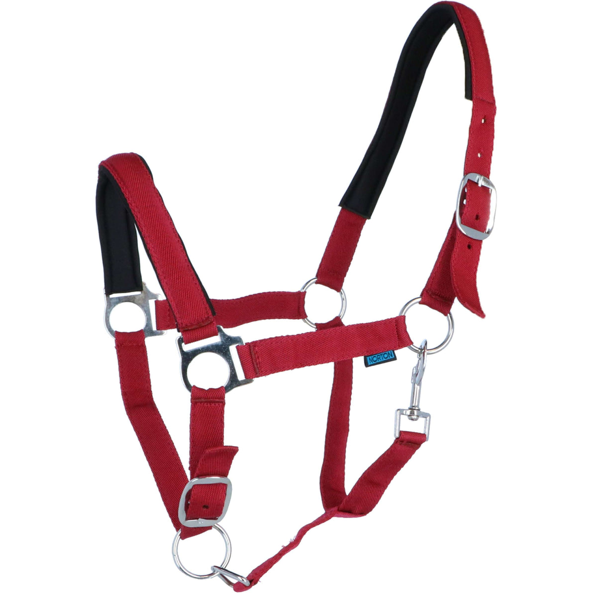 Norton Halter Lined with Neoprene Red