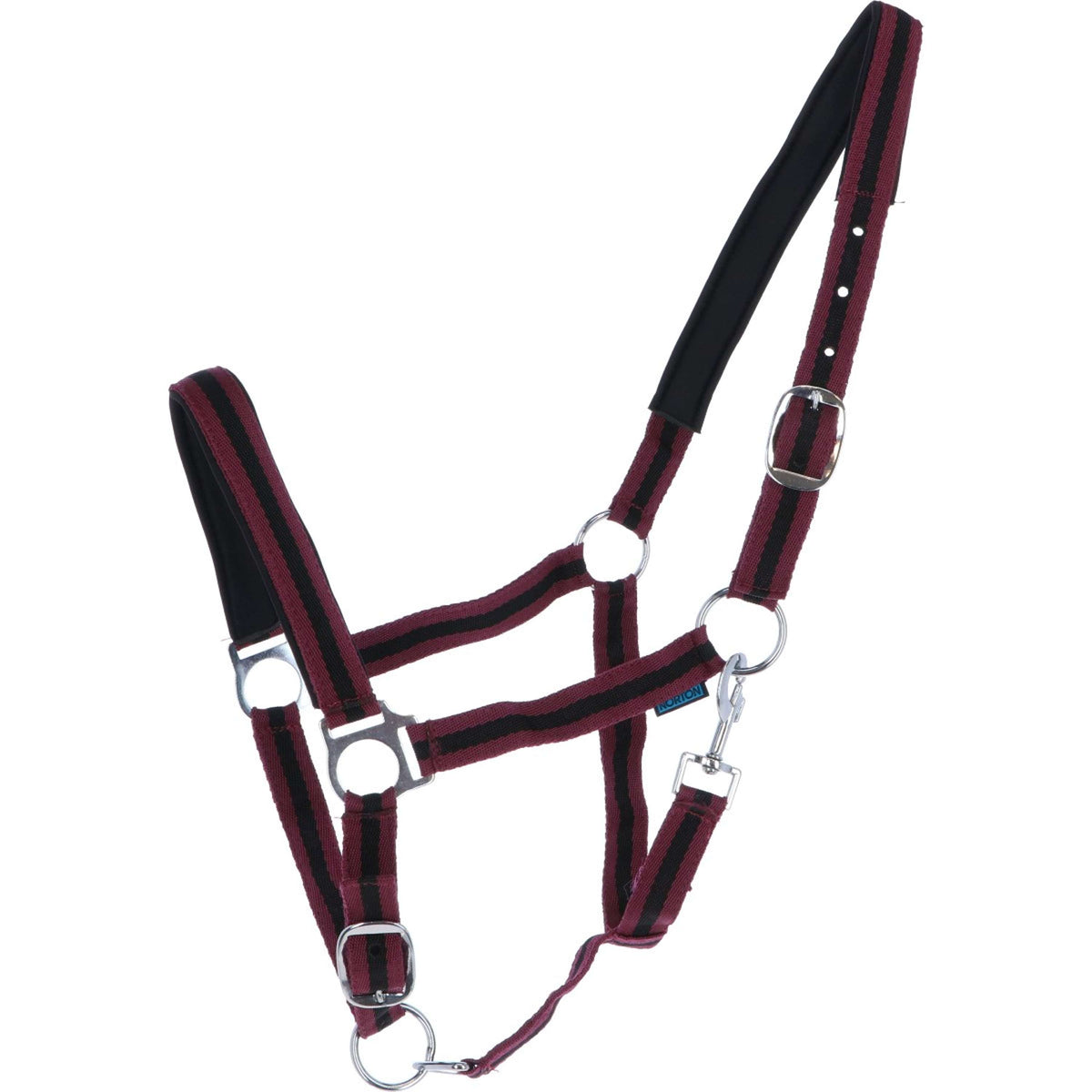 Norton Halter Lined with Neoprene Bordeaux/Black