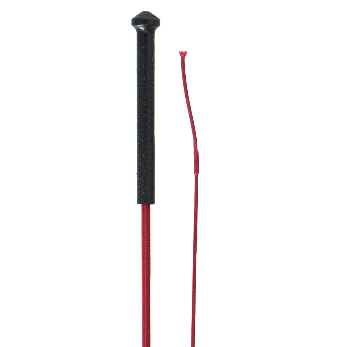 Whip & Go Dressage Whip with Long Plastic Grip Bordeaux