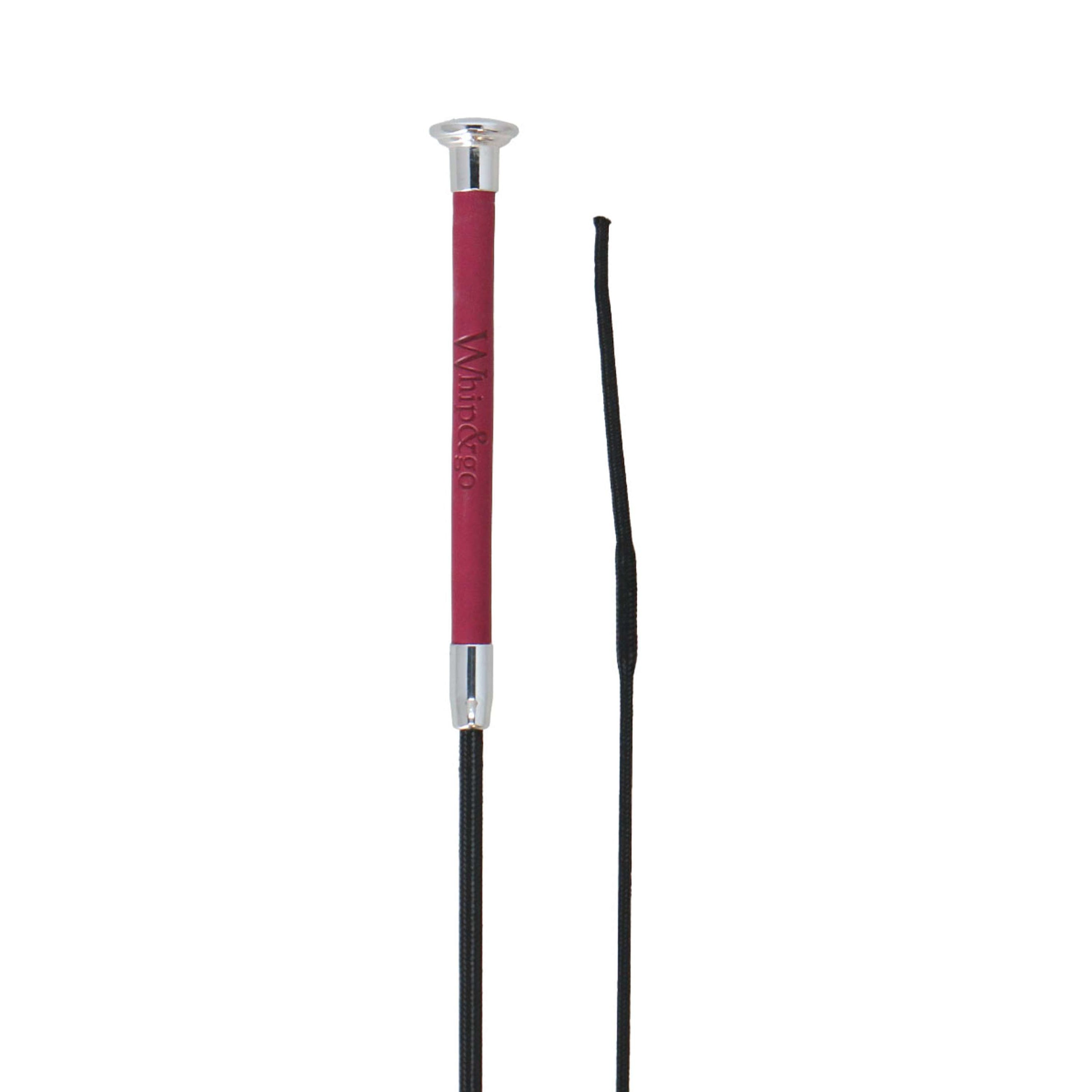 Whip & Go Dressage Whip Dressage Burgundy/Silver