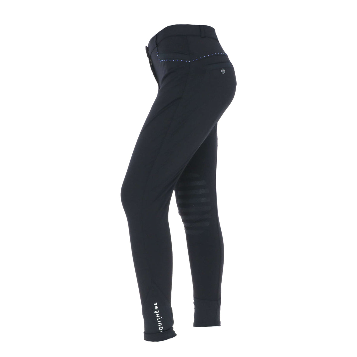 EQUITHÈME Breeches Safir Silicon Knee Pads Black/Blue