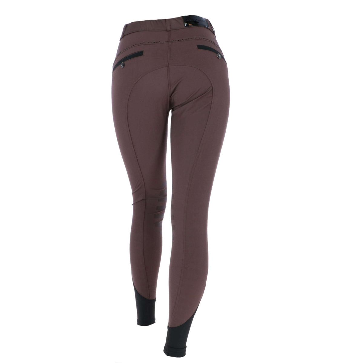 EQUITHÈME Breeches Safir Silicon Knee Pads Brown/Black