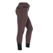 EQUITHÈME Breeches Safir Silicon Knee Pads Brown/Black