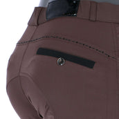 EQUITHÈME Breeches Safir Silicon Knee Pads Brown/Black