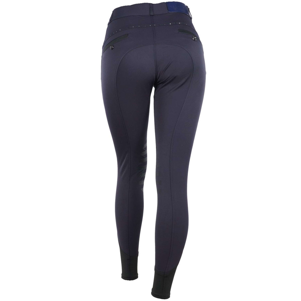 EQUITHÈME Breeches Safir Silicon Knee Pads Navy Blue/Black