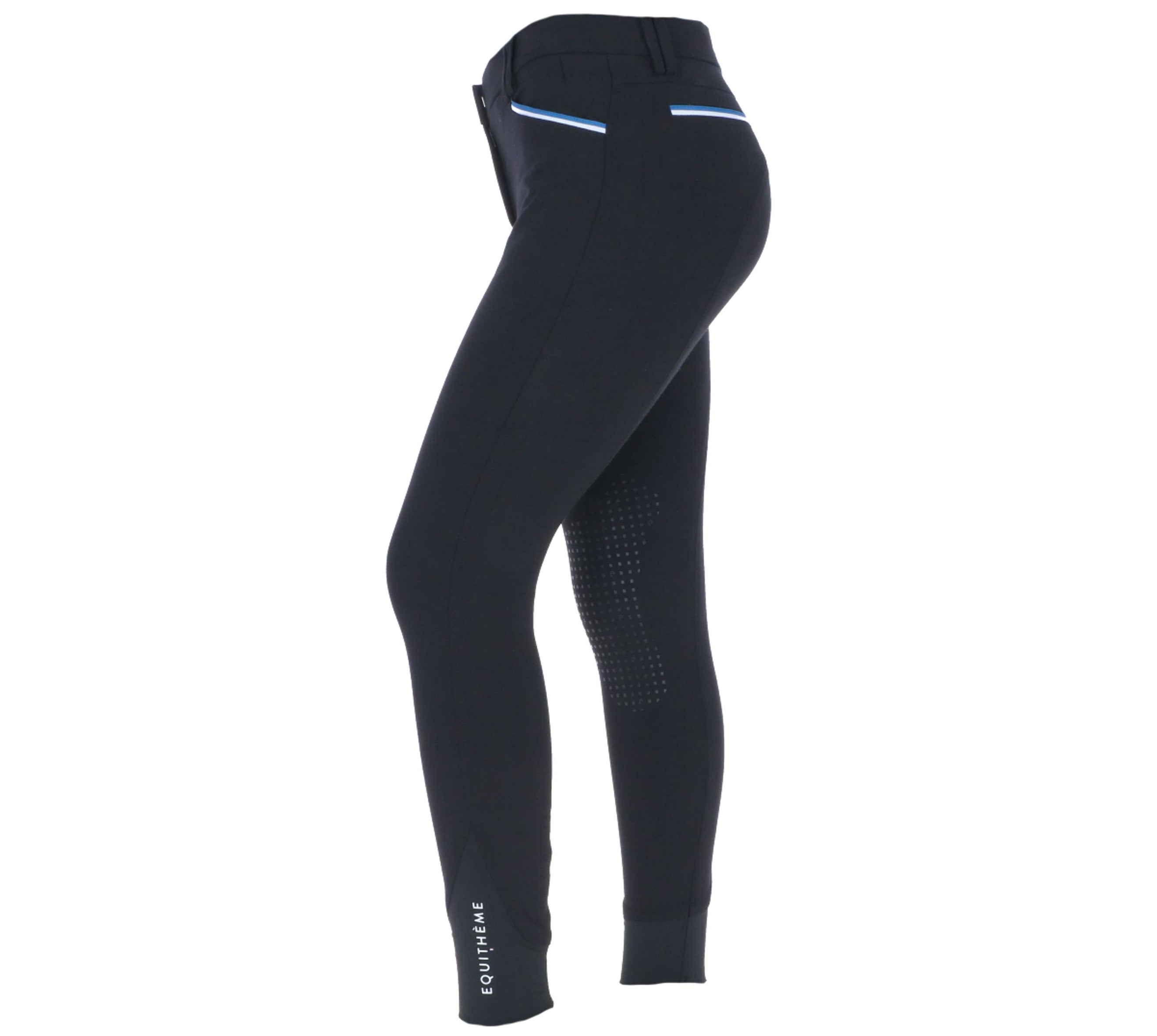 EQUITHÈME Breeches Lassy Silicon Knee Pads Black