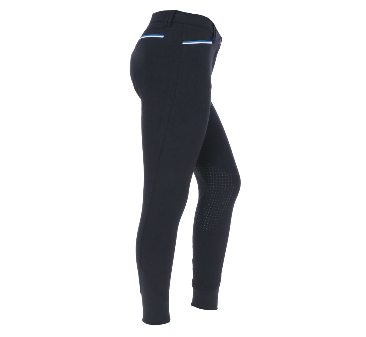 EQUITHÈME Breeches Lassy Silicon Knee Pads Black