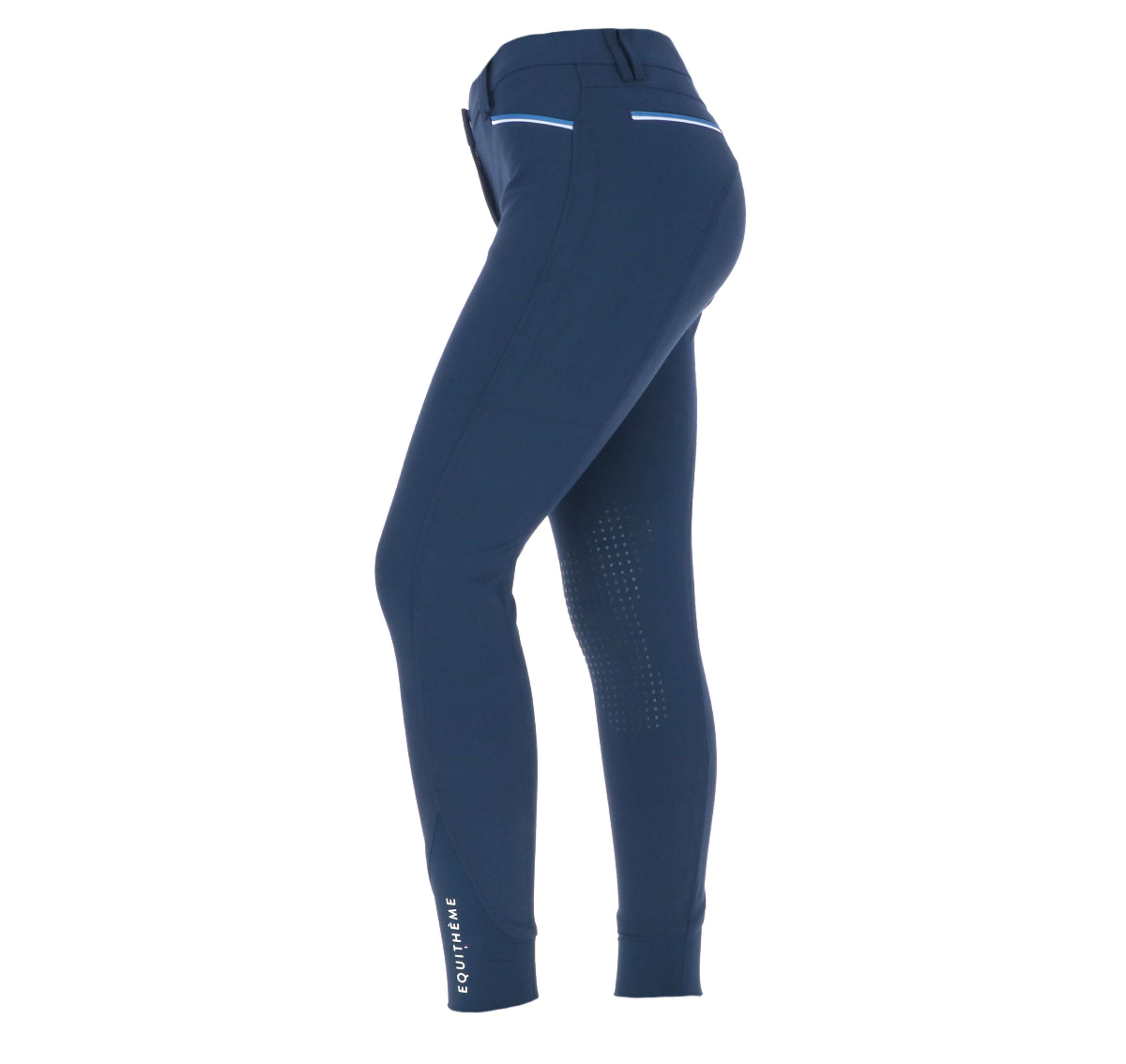 EQUITHÈME Breeches Lassy Silicon Knee Pads NavyBlue