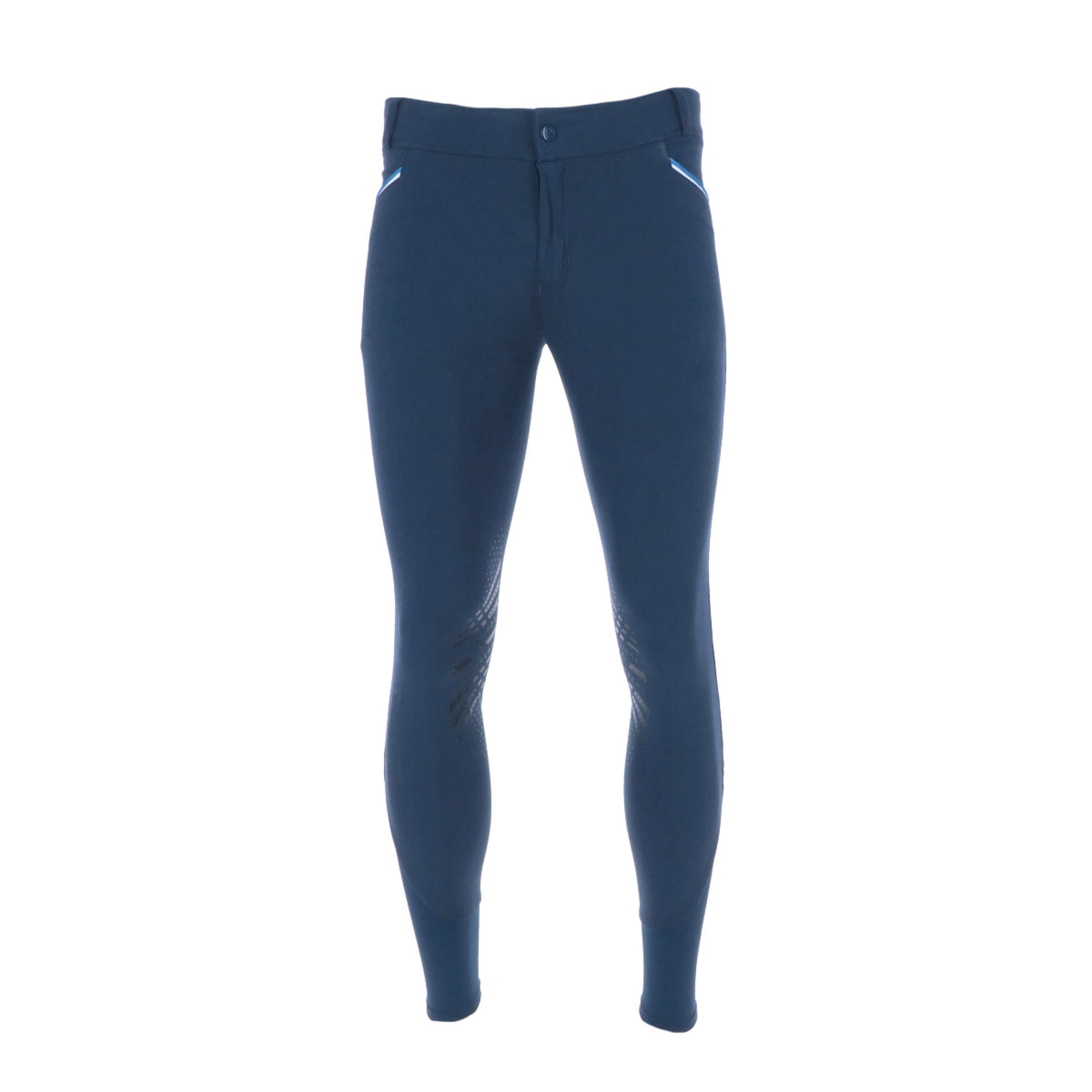 EQUITHÈME Breeches Lars Silicon Knee Pads Men NavyBlue