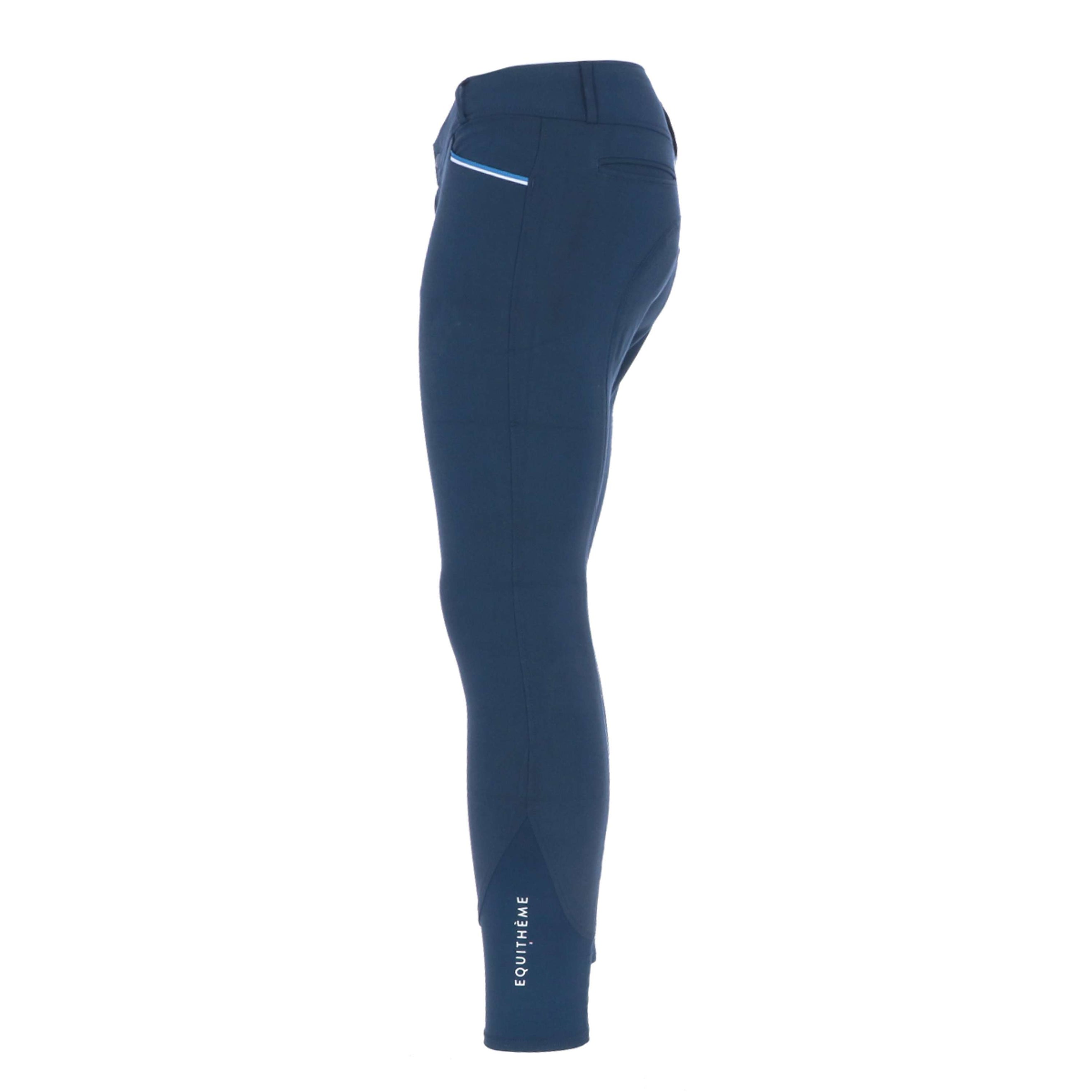 EQUITHÈME Breeches Lars Silicon Knee Pads Men NavyBlue