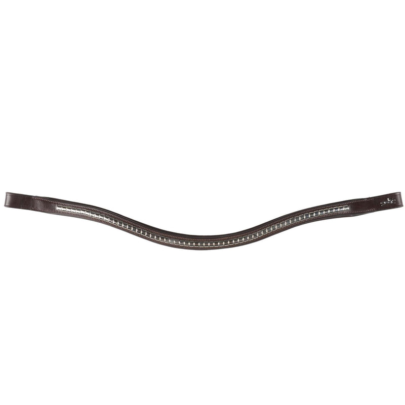 Schockemöhle Browband Clincher Select Wave Espresso/Silver