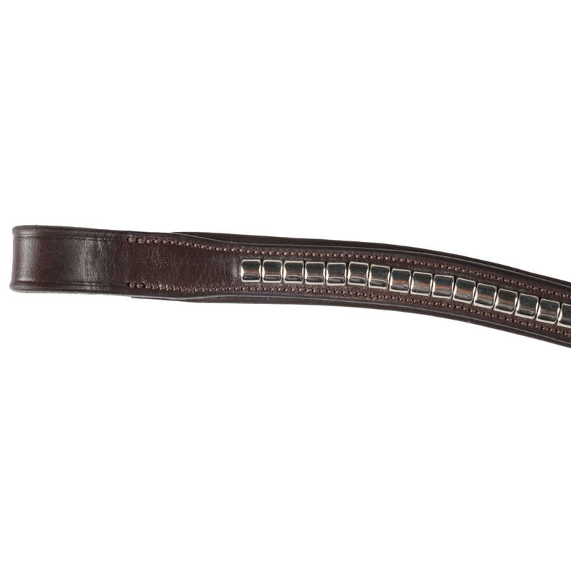 Schockemöhle Browband Clincher Select Wave Espresso/Silver