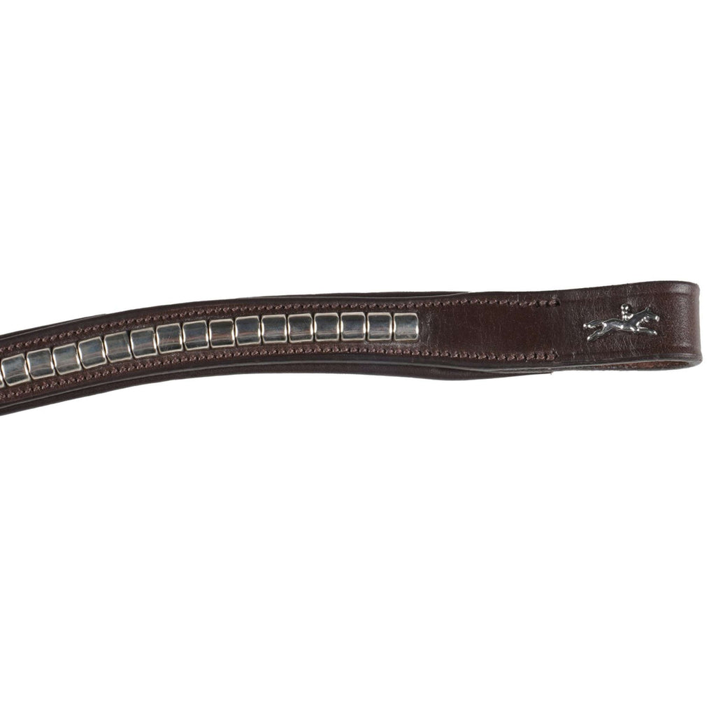 Schockemöhle Browband Clincher Select Wave Espresso/Silver