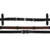 Schockemöhle Reins Rubber/Leather with Buckles Darkbrown/Silver